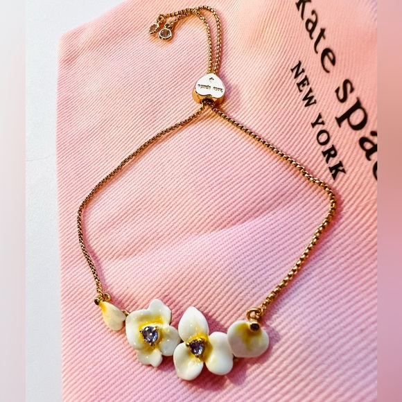 $78 Kate Spade precious pansy slider bracelet - Gift Boxed - Picture 9 of 10